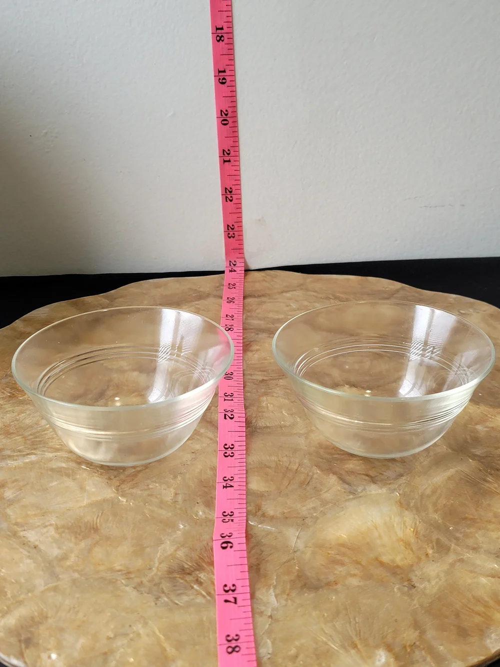 Vintage Pyrex Glass Serving Bowls - Set of 2